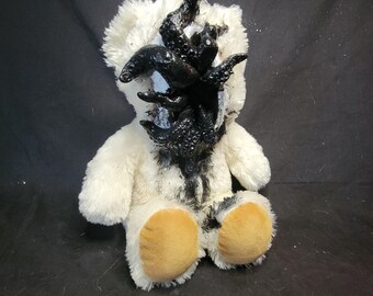 call of the void - teddy bear - goth doll - collectable - horror doll -