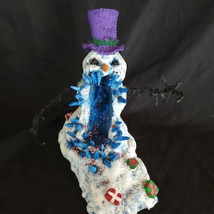 The Wretched snowman - hand made Christmas decoration