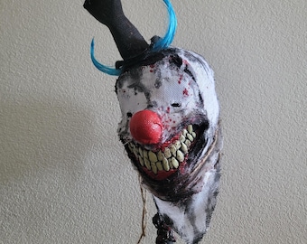 Wanna hear something funny? - Handmade Burlap Mask: Lightweight Halloween Costume mask