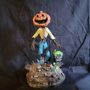 Trick or treaters - Handmade halloween table top decoration