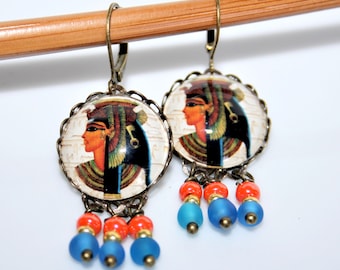 Earrings * Egyptian goddess *.
