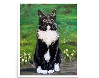 Cat in the Garden by Jill Bearden Poster Print