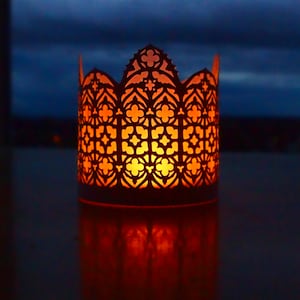 Gothic Window Paper Lantern for Tealight