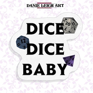 Dice Würfelbaby - Dungeons and Dragons Würfel Sticker