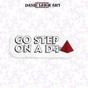 Go Step on einem D4 Sticker - Holographisch oder Vinyl