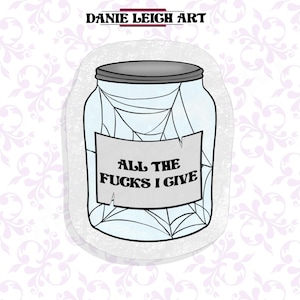 All the fucks I give - Grappige sticker
