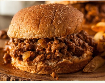 MIGLIOR RICETTA per Sloppy Joe / Pasto veloce e facile / Panino dolce e salato / Ricette del libro di cucina della nonna / Download istantaneo di ricette digitali