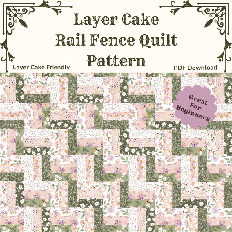 Rail Fence Quilt Pattern - Etsy