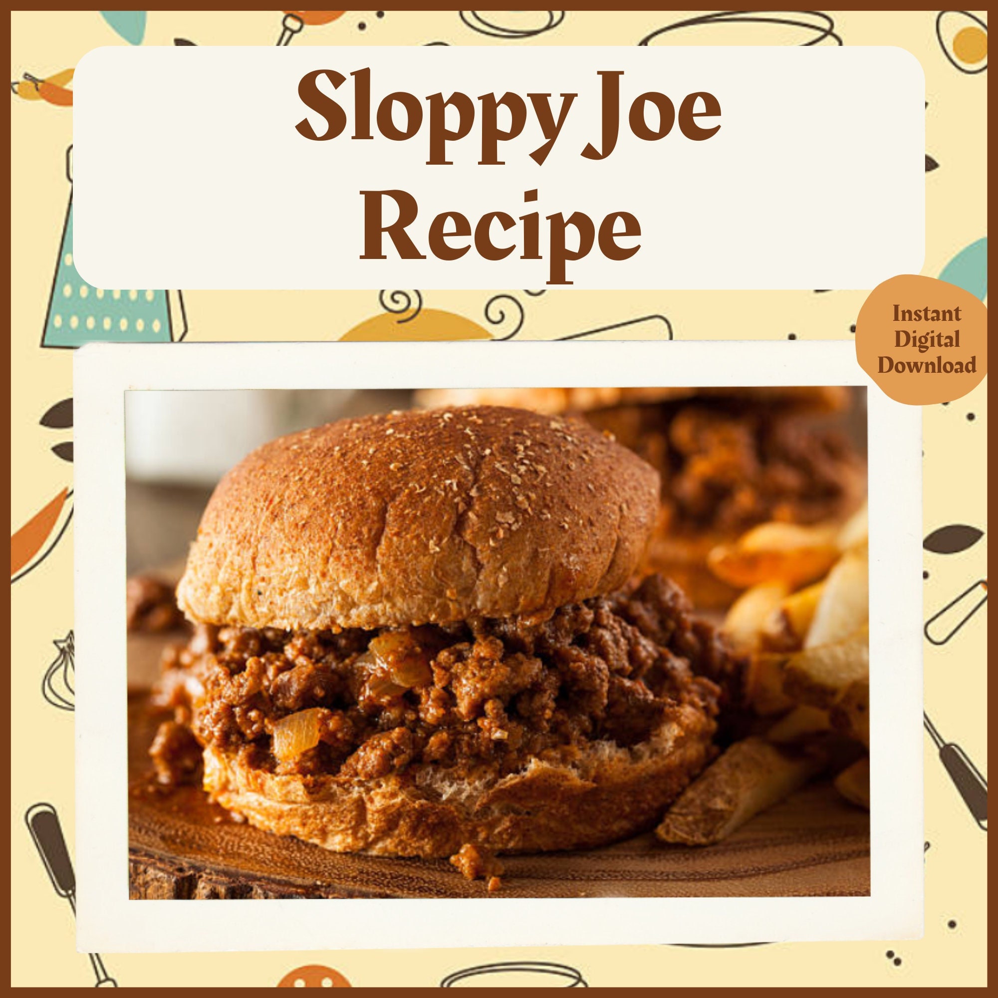 BEST RECIPE for Sloppy Joe / Quick Easy Meal / Sweet and Savory ...