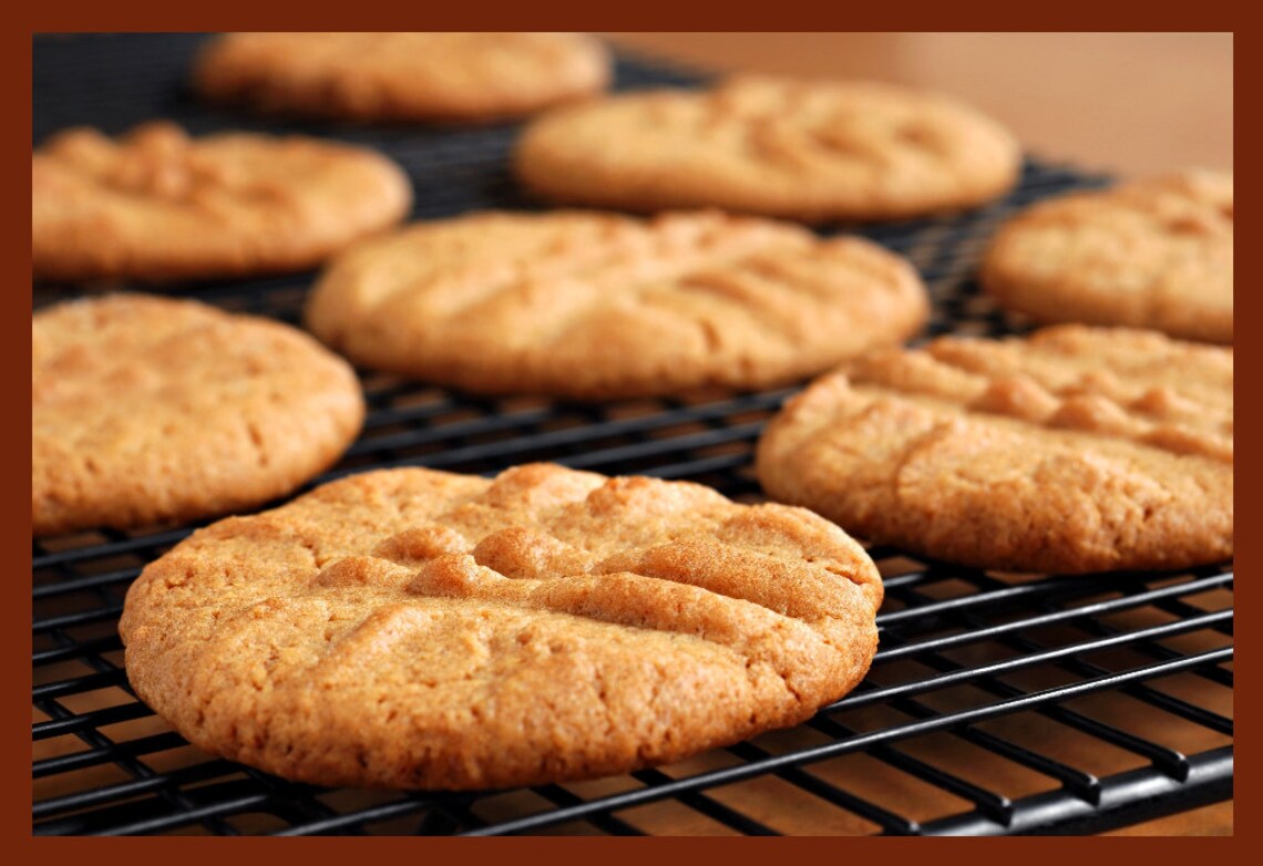 Peanut Butter Cookies Grandma's Old Fashioned Recipe / Etsy
