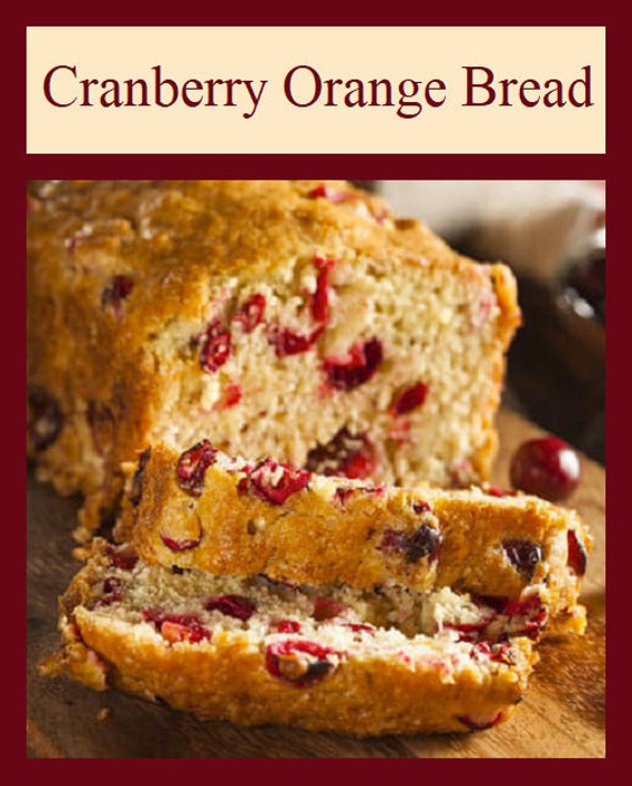 Cranberry Orange Bread Grandma's Recipe / Perfect for | Etsy