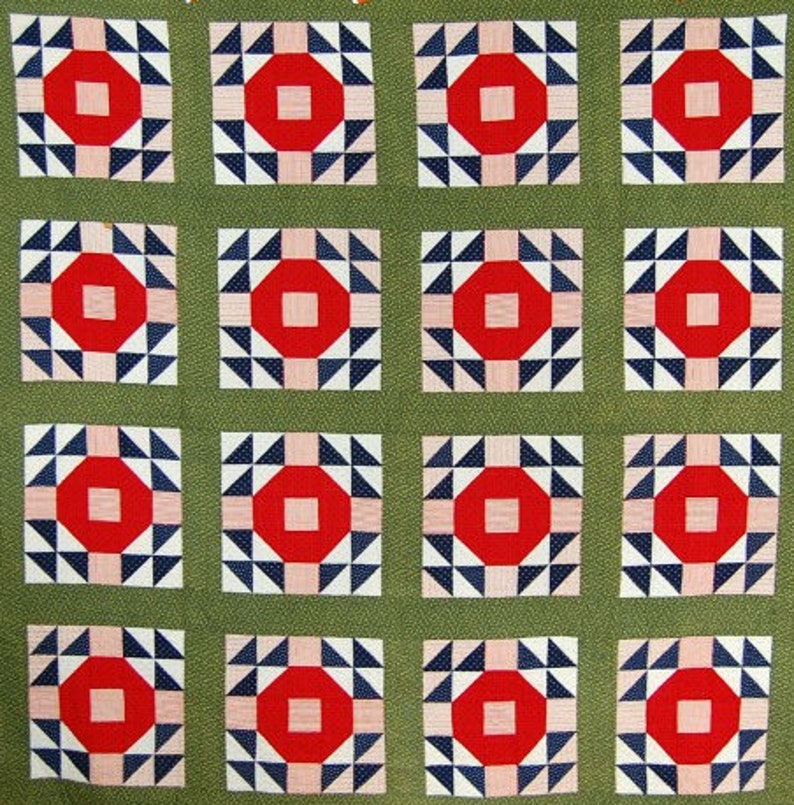 Crown of Thorns Quilt Pattern / PDF Download / Easy Quilt Pattern for