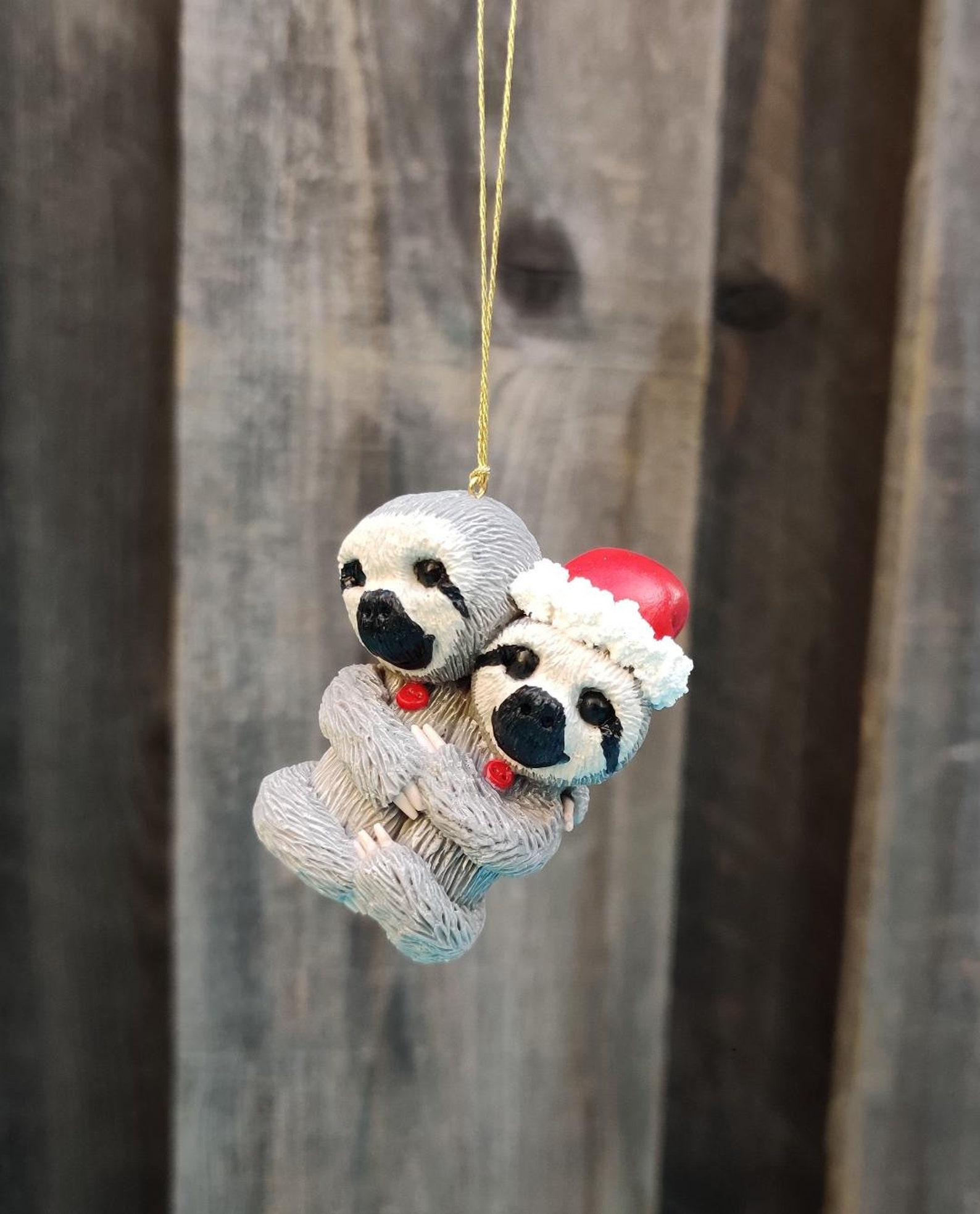 Sloth Ornament Hugging Sloths Gift Sloth Ornament | Etsy