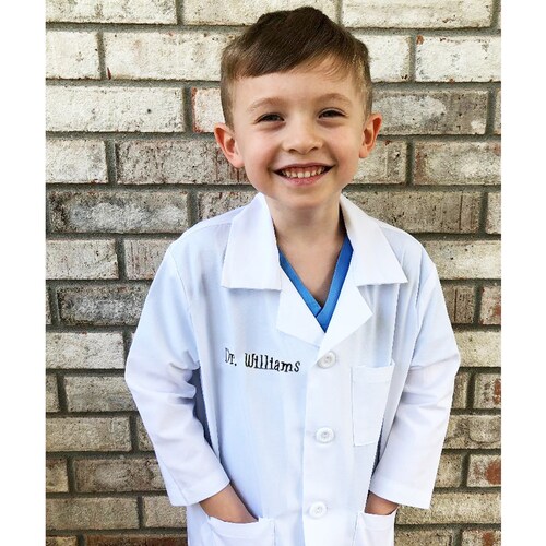 Kids Lab Coat Boys Girls Scientist Doctor Dr Costume Nurse Fancy Dress