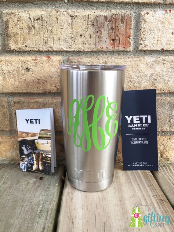 Monogrammed yeti cup 2025