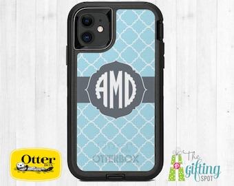 Clover Personalized OtterBox, Monogrammed Custom Printed Case, Apple iPhone 17, 16, 15, 14, 13, Pro Max, Commuter, Defender, or Symmetry