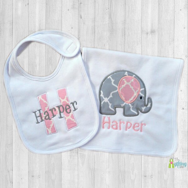 Applique Burp Cloth Etsy