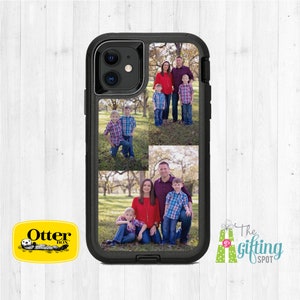 Photo Collage OtterBox, Image Picture Logo Custom Printed Phone Case, Apple iPhone 16, 15, 14, 13, 12 Pro Max, Commuter, Defender, Symmetry