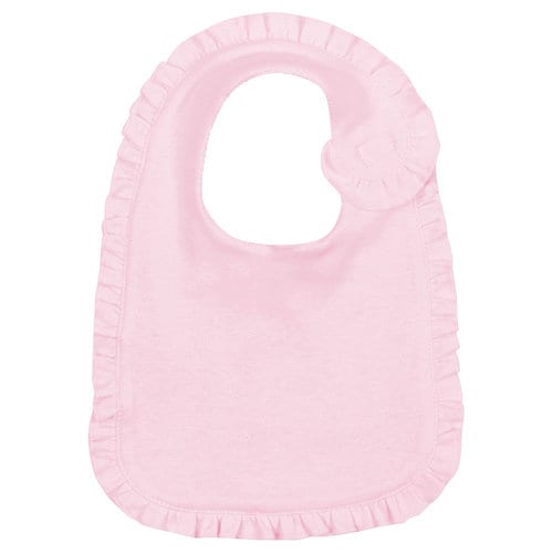 Pink Ruffle Bib Monogrammed Pink Ruffle Bib & Burp Cloth, Baby Shower Gift ...