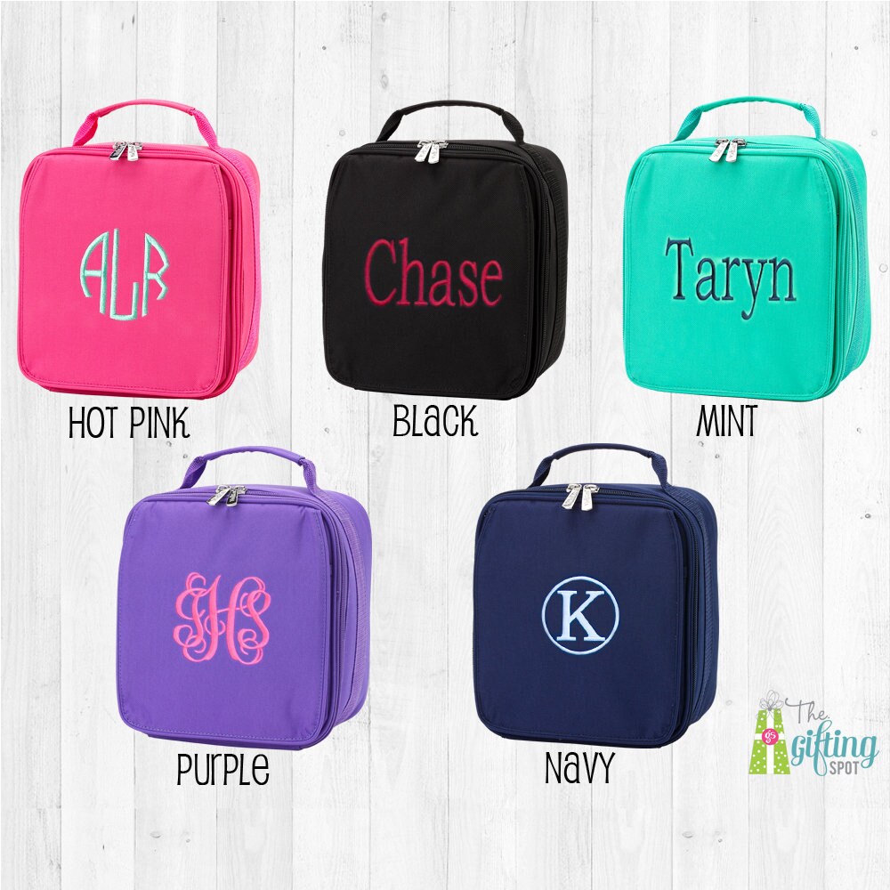 Monogrammed Lunch Box Kids Lunch Box Lunch Box for School Etsy