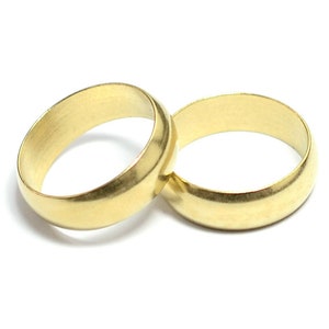 Brass Circle Ring , Raw Brass Circle Ring Findings  , 6.7x22 mm (Inside Diameter :19mm   9 US Size ) , Brass Findings  Z273