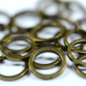 25 peças de latão antigo 8 mm círculo redondo descobertas AB51