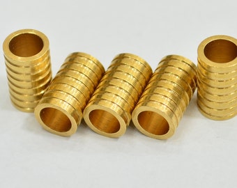 10 個 生真鍮 9 x 15 mm 真鍮スペーサー チューブ コネクタ Z42 - Etsy