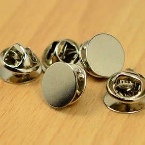 20 Stück Silber Farbe 12 mm Pad (15/32 &quot;) Krawatte Tack Rohlinge Zubehör, Kupplung Pin Brosche