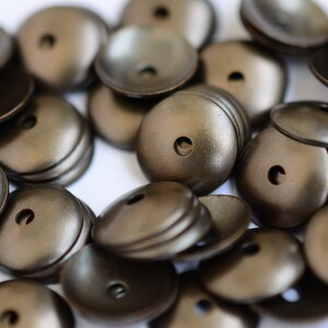 100 Pieces Antique Brass 8 mm  Round Cambered Middle Hole Connector, Findings  AB423