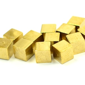 30 Pcs. Raw Brass 5x5 mm Square Blanks Bar Findings   Z257