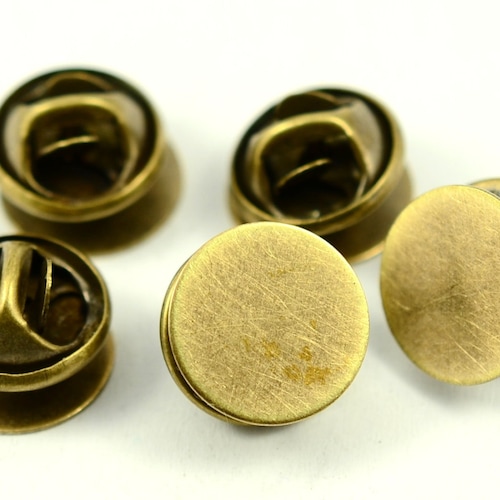 40 Pieces 10 Mm Silver Tone Tie Tacks Blanks Pin Findings Etsy