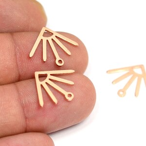 Copper Sun Charm ,Sun Pendants , Earring Findings   , 0.8x15x18 mm , Findings  MC314