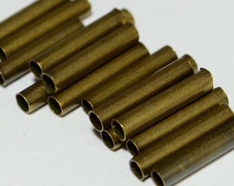 100 Pcs Antique Bronze Metal Pipe Beads 2 x 10 mm ( 0,08 " x 0,40" ) ,Pipe ,Findings