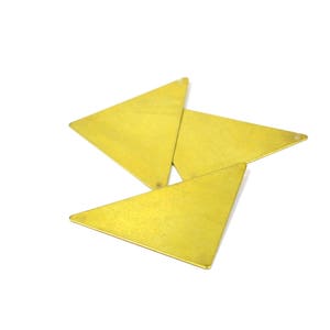 10 Pcs. Raw Brass 28x45 mm Triangular without Hole  Blank Findings  , 24 Gauge , 0.50 mm Thickness  H0455