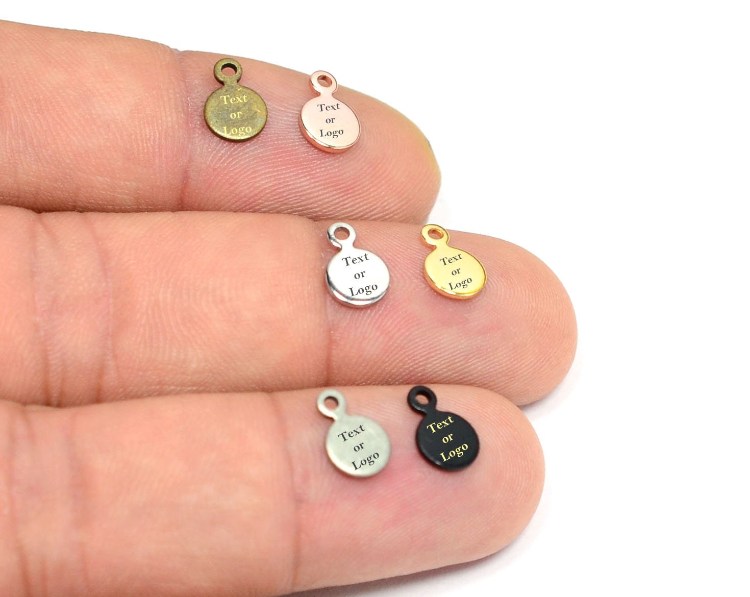 Custom Tag Laser Engraved Jewelry Charms Brand Logo Charms Etsy UK