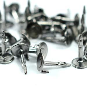 50 Pieces Gunmetal  5 mm Pad Lapel Pin /Tie Tack