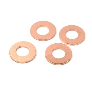 Raw Copper Circle  Charms  , 50 Pcs. Raw Copper  Round  Circle  Charms , (0.8x12 mm ), Jewelry Supplies  MC27