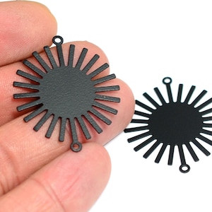 Black Sun Charms  , Black Sun Charms , 0.5x30 mm , Findings    BL156