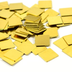 50 Pcs. Raw Brass 9x9 mm Square Blanks Findings