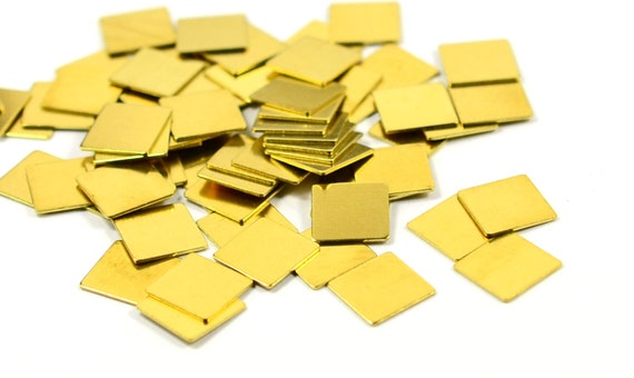0.8 x 10 x 25 mm 2 Hole Raw Brass Rectangle Blanks Findings