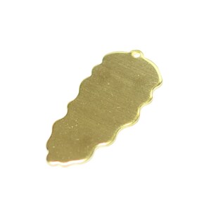 Brass Leaf Charms  , Raw Brass Leaf Findings  ,0.8x13x30 mm , Brass Findings  MF235