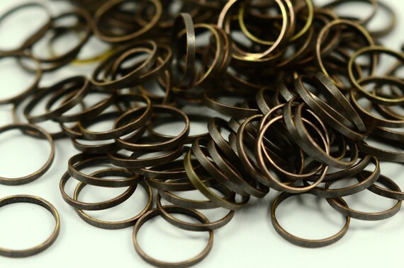 100 Stück antikes Kupfer 1x10mm Kreis Erkenntnisse CC10 | Etsy