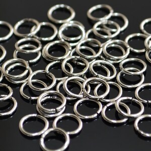 500 pcs Silver Tone Color Jump Rings Connector 6 mm