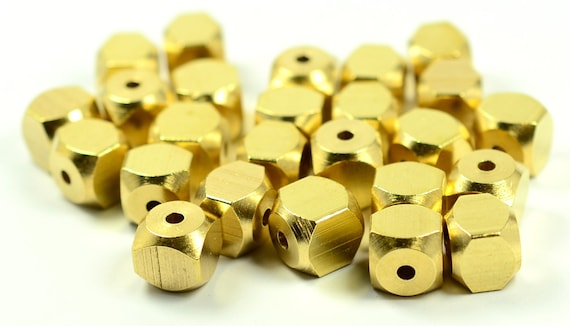 100 Pieces Raw Brass Bead Caps 1869C-U-24 10mm