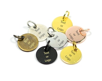 Custom Tag Laser Engraved Jewelry Charms ,personalized Logo