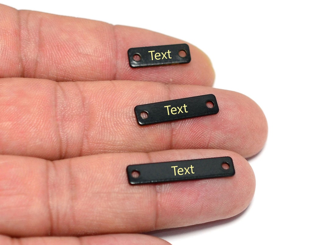 Custom Clothing Metal Tag , Custom Laser Engraved Tag , Bag Metal Label