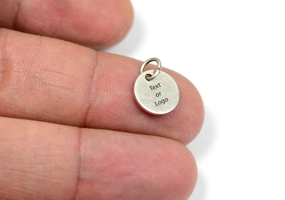 Custom Tag Laser Engraved Jewelry Charms ,personalized Logo