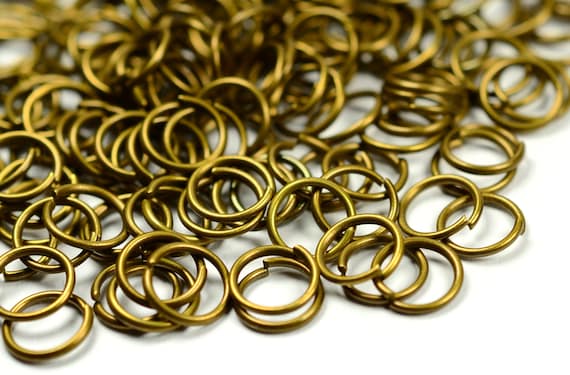 10 Anneaux Porte-clés Fendu En Or Jaune Massif 14 Carats – 5x7.5mm Ovales – Pour Bijoux