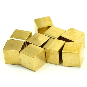 20 Pcs . Raw Brass 6x6 mm Square Blanks Bar Findings   Z258