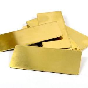 1 Pcs.  Brass Sheet 30x70 mm  Rectangular Blanks ,20 Gauge
